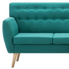 Greatstore Rohová sedačka textilní čalounění 171,5 x 138 x 81,5 cm zelená