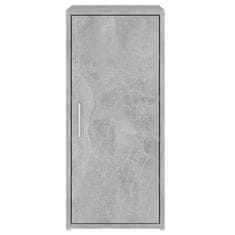 Greatstore Botník betonově šedý 32 x 35 x 70 cm dřevotříska