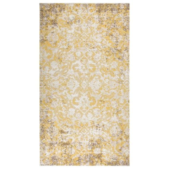 Greatstore Venkovní koberec hladce tkaný 115 x 170 cm žlutý