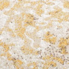 shumee Venkovní koberec hladce tkaný 80 x 250 cm žlutý