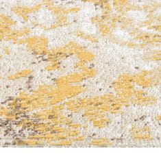shumee Venkovní koberec hladce tkaný 80 x 250 cm žlutý