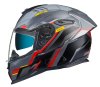 Helma na moto SX.100R GRIDLINE grey/red MT vel. L