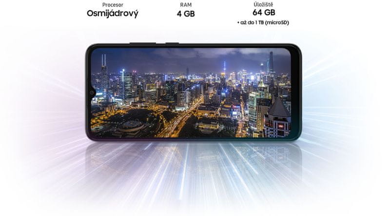 Samsung Galaxy A03, telefon chytrý výkonný telefon smarphone HD+ rozlišení