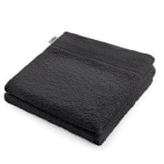 AmeliaHome Bavlněný ručník AMARI tmavě šedý, velikost 30x50