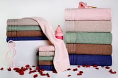 FARO Textil Bavlněný ručník Bella 50x90 cm hnědý