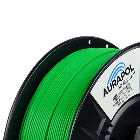 Aurapol PLA 3D Filament Zelená L-EGO 1 kg 1,75 mm