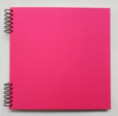Delux Album - Růžová neonová 31x31 - bílé listy