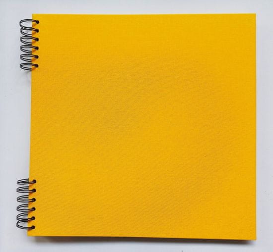Delux Album - Žlutá 31x31 - bílé listy