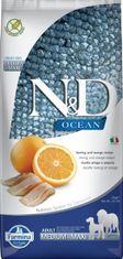N&D OCEAN Dog GF Herring & Orange Adult Medium & Maxi 12 kg