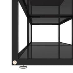 Greatstore TV stolek černý 180 x 40 x 40,5 cm tvrzené sklo