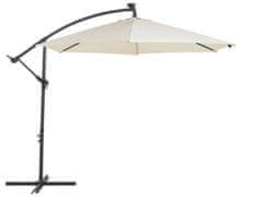 Beliani Zahradní deštník LED, 285 cm, béžový CORVAL