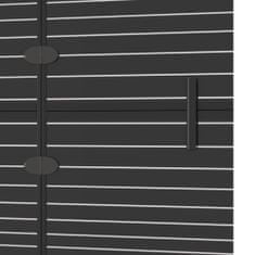 Vidaxl Skládací sprchový kout ESG 80 x 140 cm černý