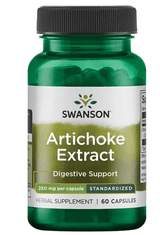 Swanson Artichoke (Extrakt z Artyčoku), 250 mg, 60 kapslí