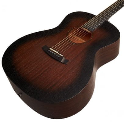  krásná přírodní akustická kytara Tanglewood TWCR o se standardní menzurou běžné hraní výuka na kytaru matná povrchová úprava otevřené mechaniky vrstvené tělo retro blues kytara