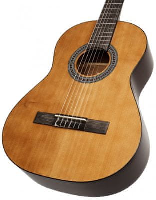  krásna prírodná akustická gitara Tanglewood EM C2 s kratšou menzúrou pre deti študentov a ľudí menšieho vzrastu lesklá povrchová úprava vrstvený korpus otvorenej mechaniky 