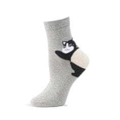 Aleszale 5x Dámské bavlněné ponožky 35-38 - zvířecí vzor