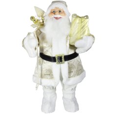 CHRISTMAS PARADISE Figurka Mikuláš Paul s dárkem, 80 cm
