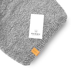 NANDY Pánská hřejivá fleecová kšiltovka šedé barvy