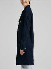 Lee Tmavě modrý dámský džínový košilový lehký kabát Lee M