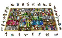 Wooden city Dřevěné puzzle Knihovna 2v1, 1010 dílků EKO