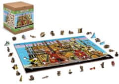 Wooden city Dřevěné puzzle Hudební hrad 2v1, 1010 dílků EKO
