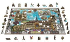 Wooden city Dřevěné puzzle Katedrála Notre-Dame 2v1, 1010 dílků EKO