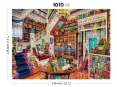 Wooden city Dřevěné puzzle Přání v knihkupectví 2v1, 1010 dílků EKO