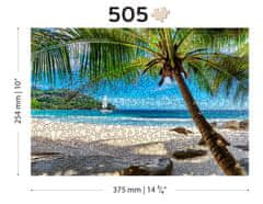 Wooden city Dřevěné puzzle Pláž na Paradise Island, Karibské moře 2v1, 505 dílků EKO