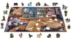 Wooden city Dřevěné puzzle Útulná chata 2v1, 505 dílků EKO