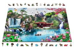 Wooden city Dřevěné puzzle Vodopády v japonské zahradě 2v1, 2000 dílků EKO