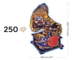 Wooden city Dřevěné puzzle Útulný gramofon 250 dílků EKO