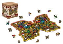 Wooden city Dřevěné puzzle Královská křídla 250 dílků EKO