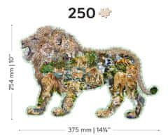 Wooden city Dřevěné puzzle Řvoucí lev 250 dílků EKO