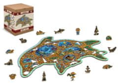 Wooden city Dřevěné puzzle Klenoty moře 250 dílků EKO