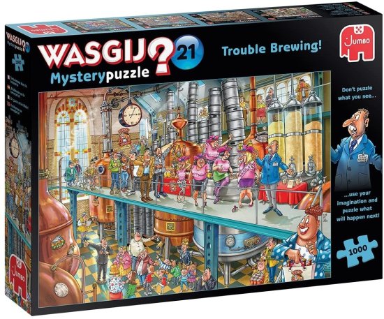 Jumbo Puzzle WASGIJ Mystery 21: Potíže se blíží! 1000 dílků