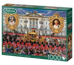 Falcon Puzzle Královnino Platinové výročí 1000 dílků