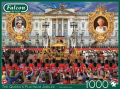 Puzzle Královnino Platinové výročí 1000 dílků