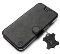 Mobiwear Kožené flip pouzdro na mobil Motorola Moto G32 - Černé - L_BLS