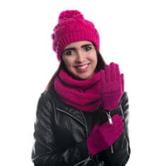 NANDY Klasické dámské rukavice s pěti prsty - růžova