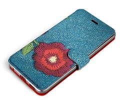 Mobiwear Flip pouzdro na mobil Samsung Galaxy S22 - MD05P Džínové květy
