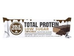 GoldNutrition Total Protein Low Sugar Covered 30 g hořká čokoláda