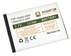 Aligator baterie pro A600/A670/A680, 1350mAh, Li-Ion