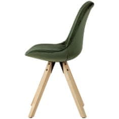 Bruxxi Jídelní židle Ruby (SET 2 ks), zelená