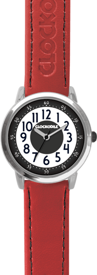 CLOCKODILE Červené chlapecké dětské hodinky COLOUR