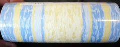 Modro-žlutá papírová bordura s pruhy 1201802, 450,59 x 8 m