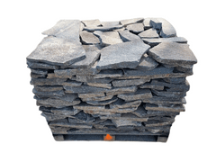 Přírodní štípaný kámen šedo-hnědý nepravidelné tvary tl. 20-40 mm