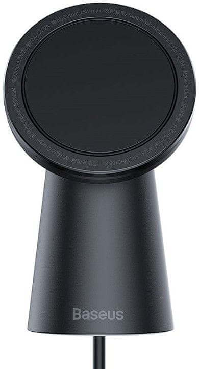 BASEUS Simple bezdrátový magnetický držák (kompatibilní s Apple iPhone 12, 13.gen) CCJJ000001, černá