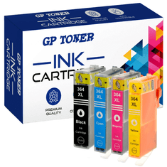 GP TONER 4x Kompatiblní inkoust pro HP 364XL Photosmart 5510 6510 D7680 B010a C309 eAIO 5510 6510 sada