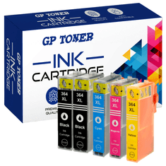 GP TONER 5x Kompatiblní inkoust pro HP 364XL Photosmart 5510 6510 D7680 B010a C309 eAIO 5510 6510 sada