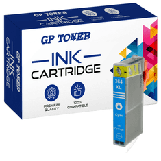 GP TONER Kompatiblní inkoust pro HP 364XL Photosmart 5510 6510 D7680 B010a C309 eAIO 5510 6510 azurová